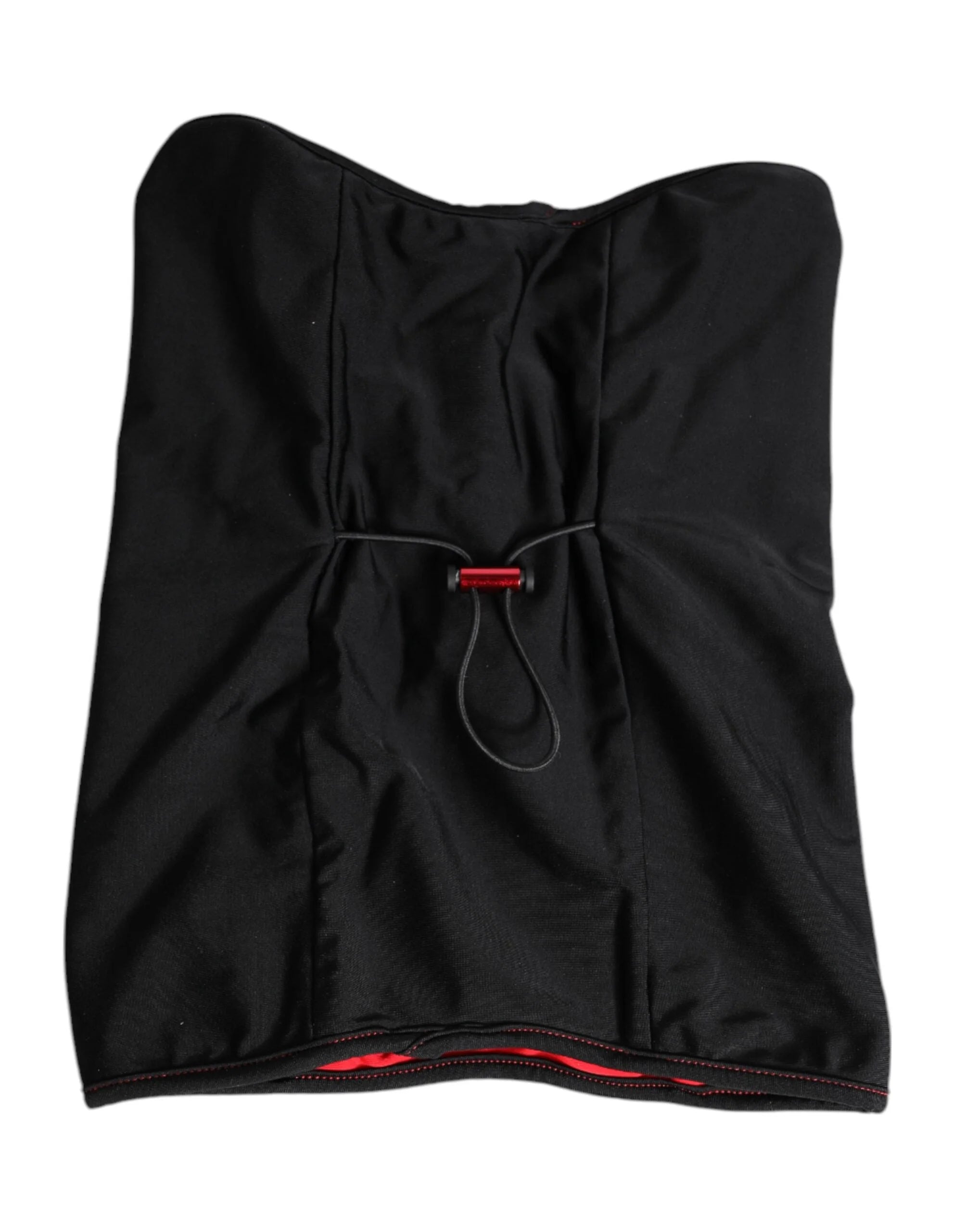 Dolce & Gabbana Black Nylon Knitted Neck Warmer Balaclava Scarf - Neck Gaiters