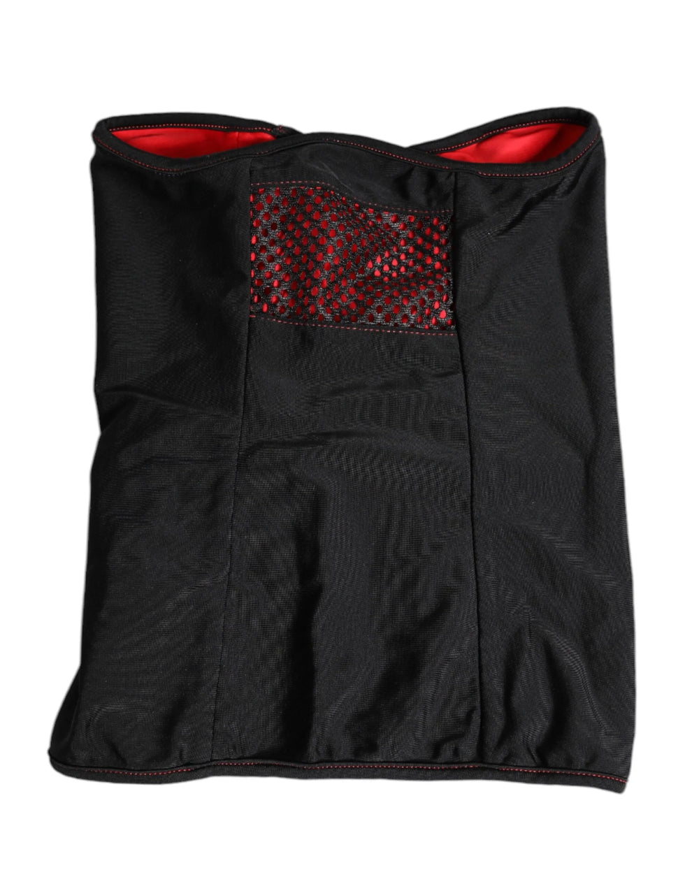 Dolce & Gabbana Black Nylon Knitted Neck Warmer Balaclava Scarf - Neck Gaiters