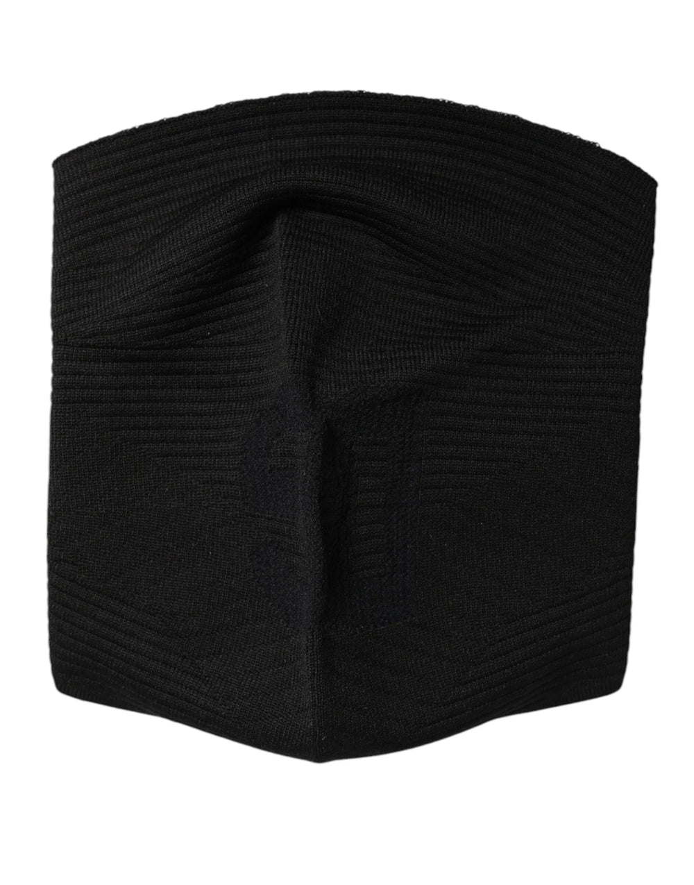 Dolce & Gabbana Black Nylon Knitted Ski Mask Balaclava - Balaclavas
