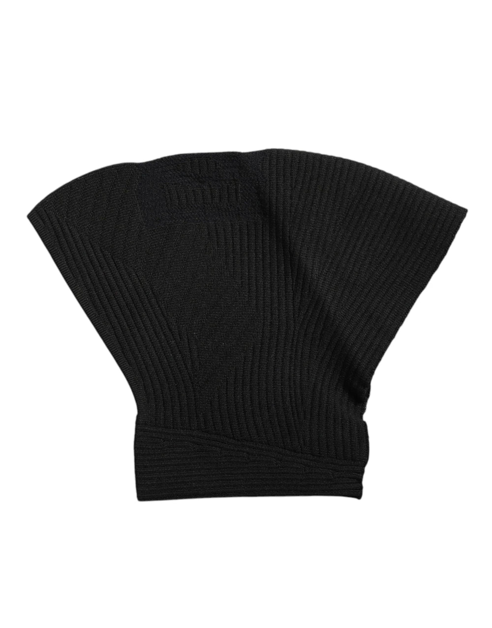 Dolce & Gabbana Black Nylon Knitted Ski Mask Balaclava - Balaclavas