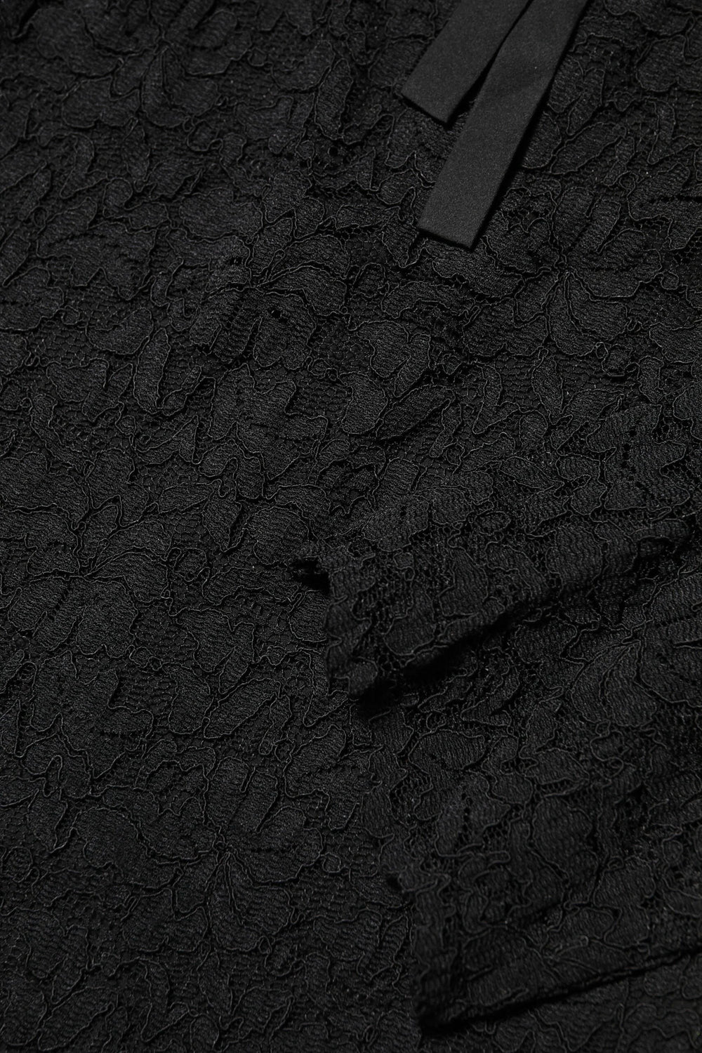 Dolce & Gabbana Black Nylon Lace Long Sleeve Blouse Top - Blouses