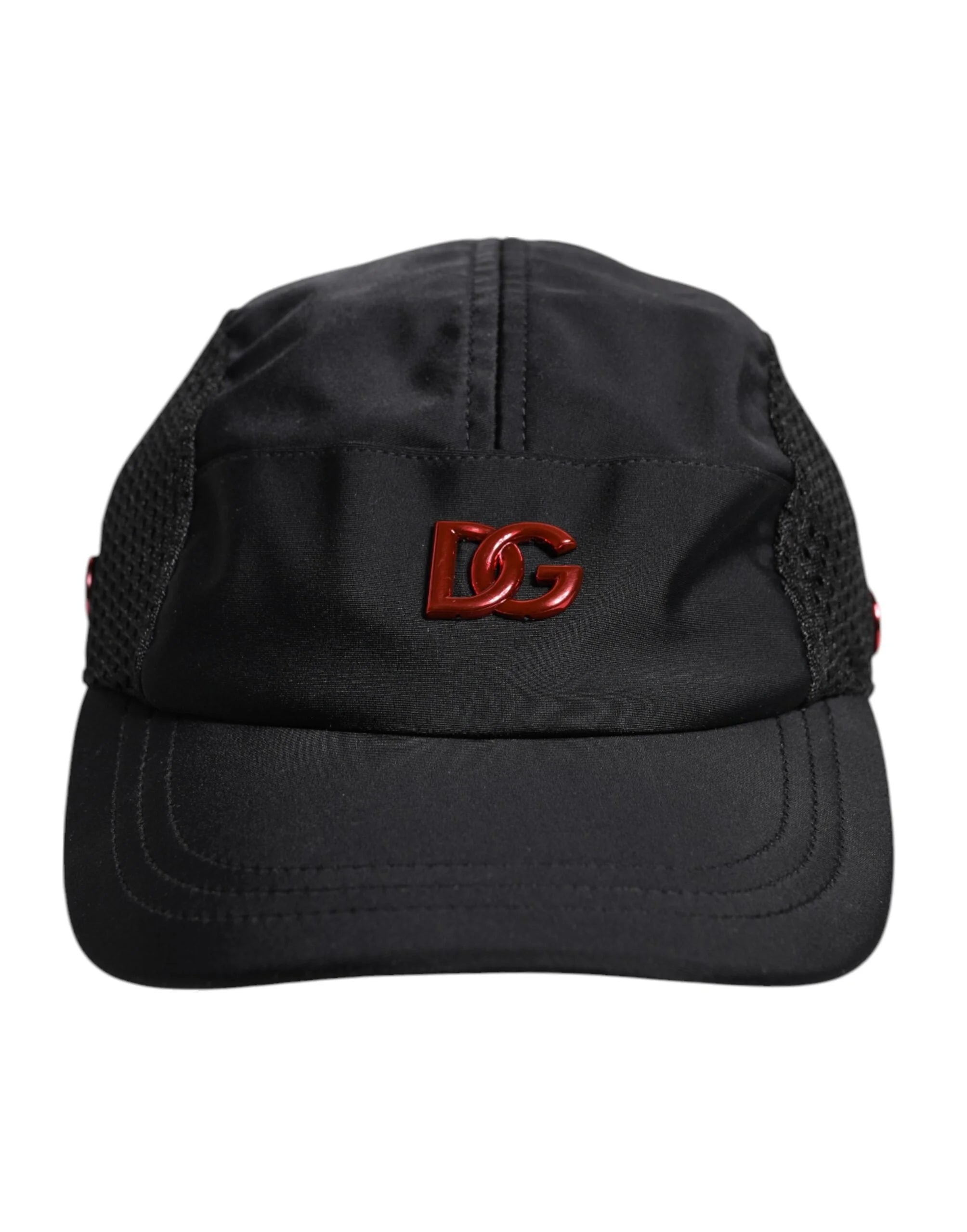 Dolce & Gabbana Black Nylon Logo 6 Panels Baseball Cap - 58 cm|M - Baseball Caps