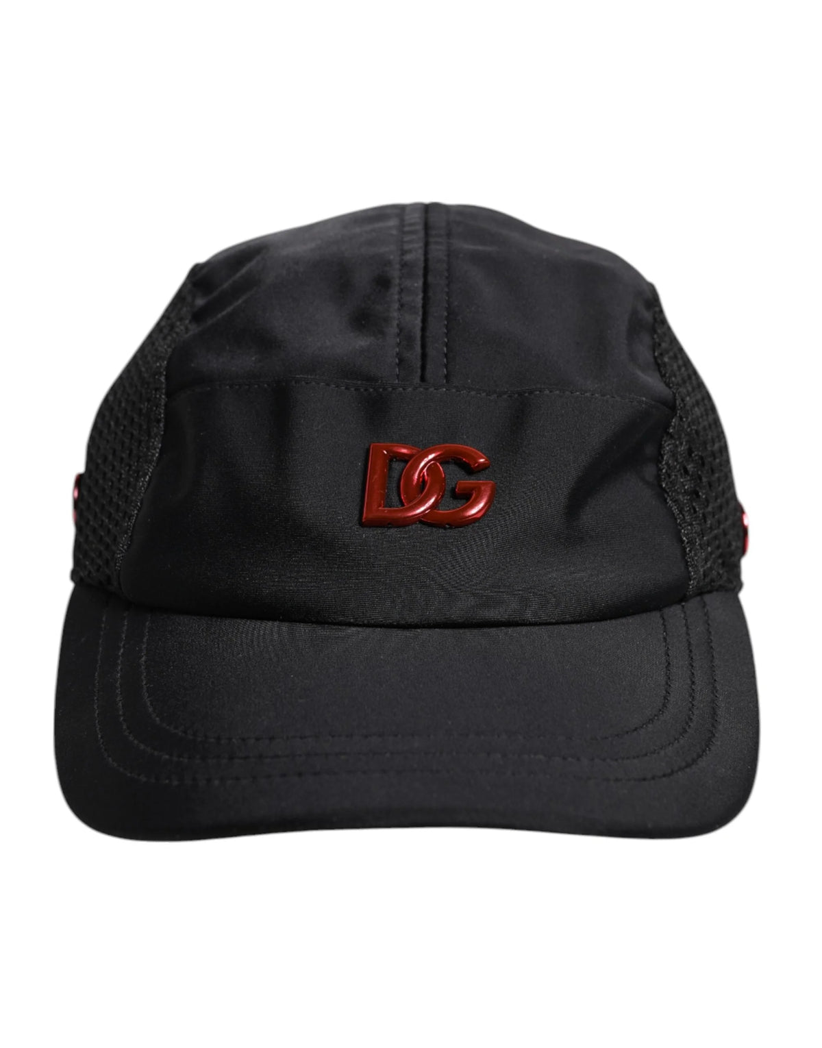 Dolce & Gabbana Black Nylon Logo 6 Panels Baseball Cap - 58 cm|M - Baseball Caps