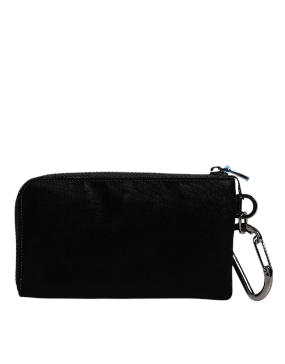 Dolce & Gabbana Black Nylon Logo Plaque Keyring Pouch Clutch Bag - Clutch Bags