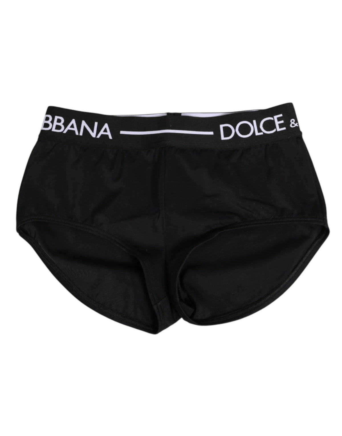 Dolce & Gabbana Black Nylon Logo Waistband Shorts Underwear - IT40|S - Briefs