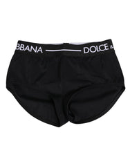 Dolce & Gabbana Black Nylon Logo Waistband Shorts Underwear - IT40|S - Briefs