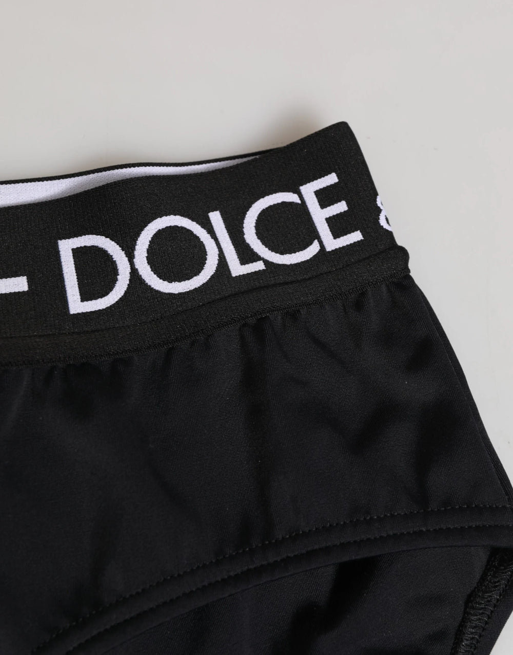 Dolce & Gabbana Black Nylon Logo Waistband Shorts Underwear - IT40|S - Briefs