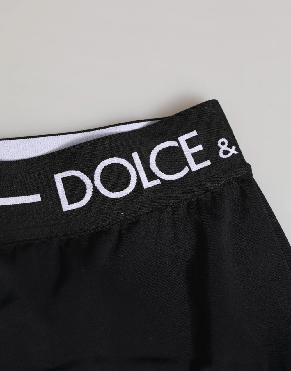 Dolce & Gabbana Black Nylon Logo Waistband Shorts Underwear - IT40|S - Briefs