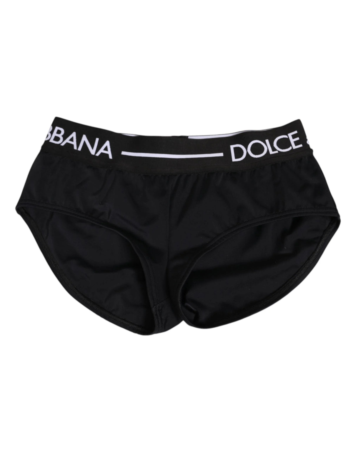 Dolce & Gabbana Black Nylon Logo Waistband Shorts Underwear - IT40|S - Briefs