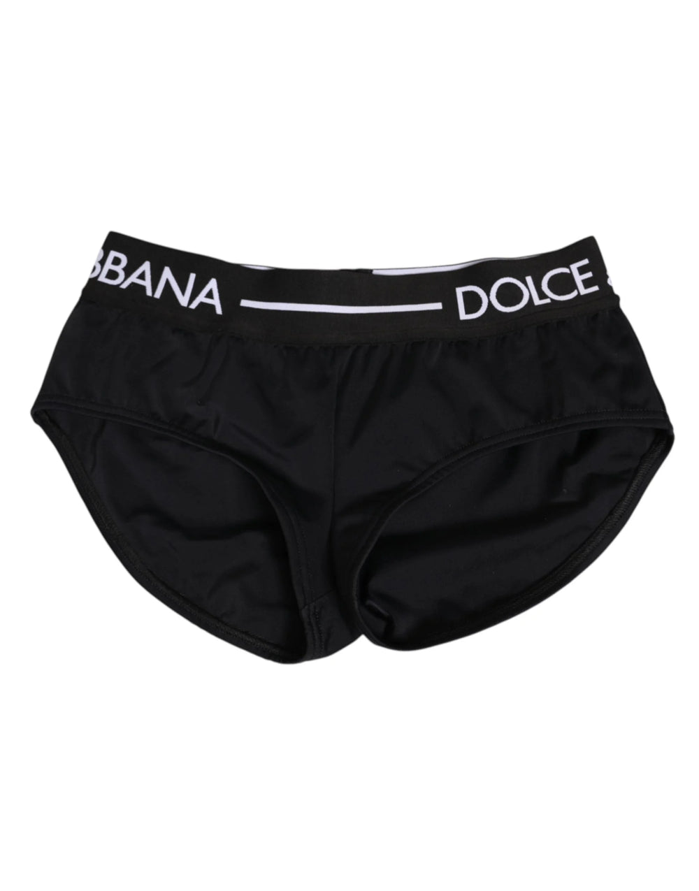 Dolce & Gabbana Black Nylon Logo Waistband Shorts Underwear - IT40|S - Briefs