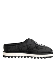 Dolce & Gabbana Black Nylon Low Top Slip On Sneaker Shoes - EU43/US10 - Sneakers