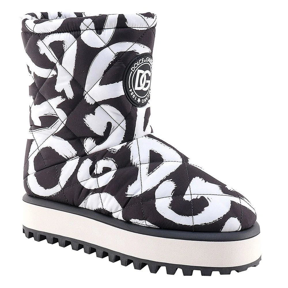 Dolce & Gabbana Black Nylon Men Boot - EU41/US8 - Boots