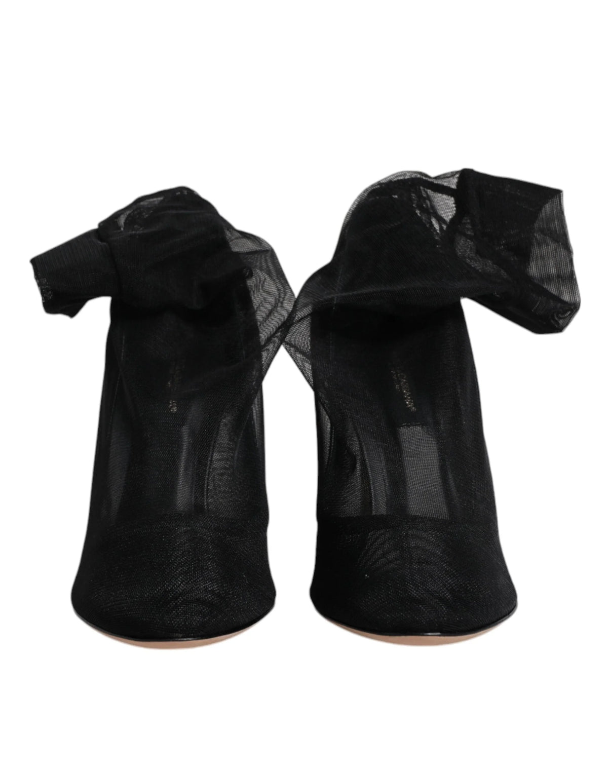 Czarne buty Dolce & Gabbana w stylu skarpety z nylonowej siateczki