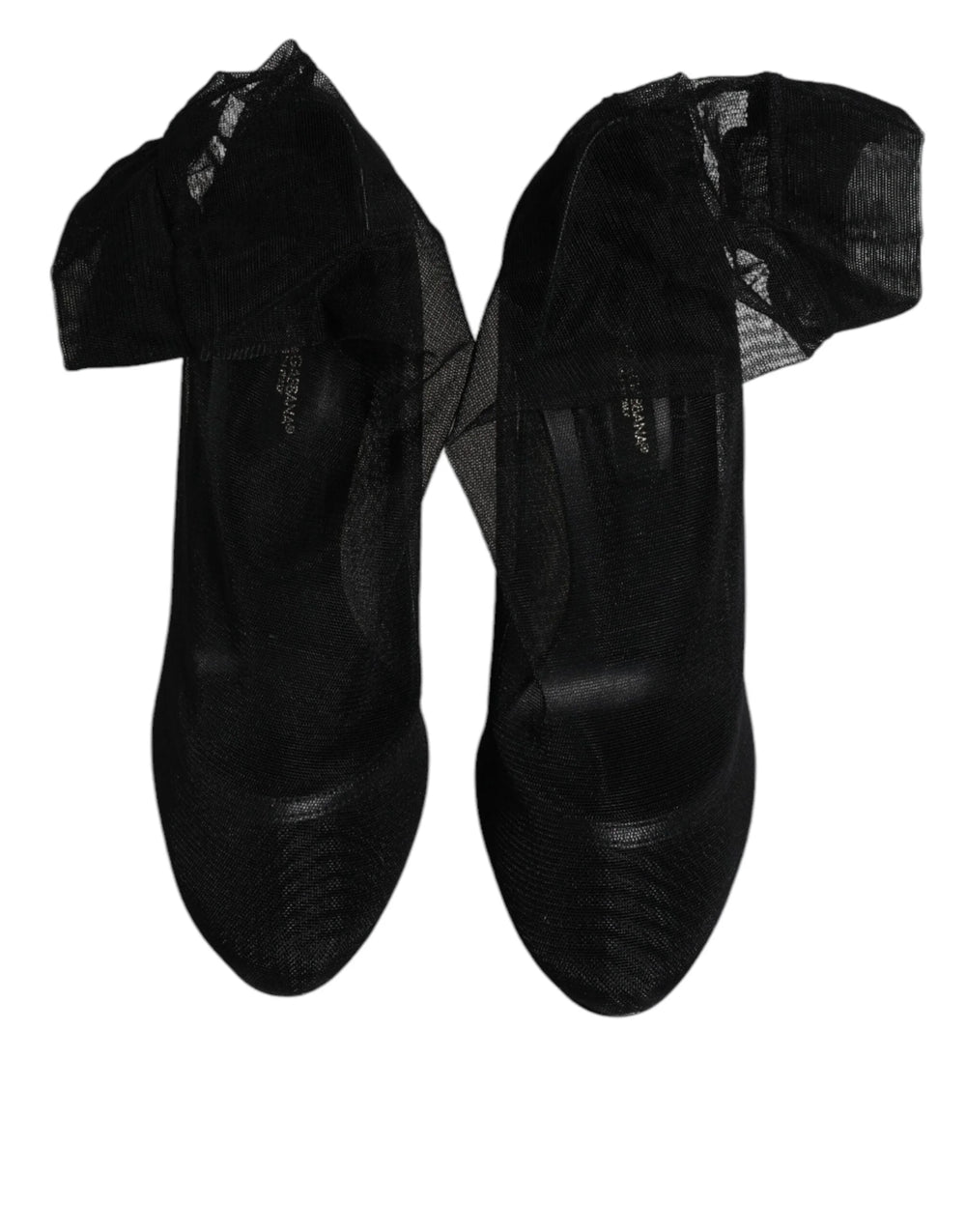 Czarne buty Dolce & Gabbana w stylu skarpety z nylonowej siateczki
