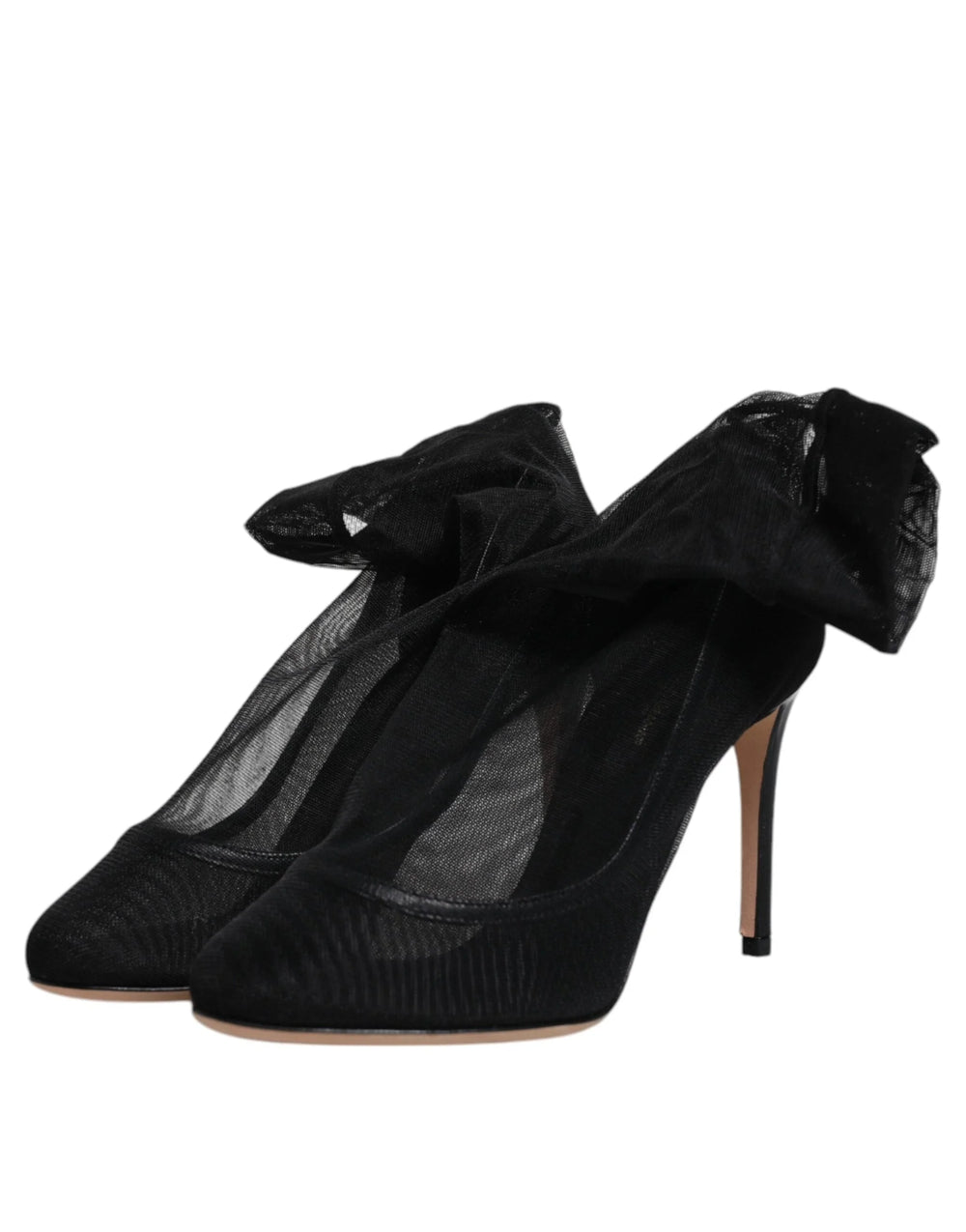 Dolce & Gabbana Black Nylon Mesh Sock Style Boots Shoes - Boots