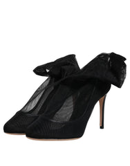 Dolce & Gabbana Black Nylon Mesh Sock Style Boots Shoes - Boots