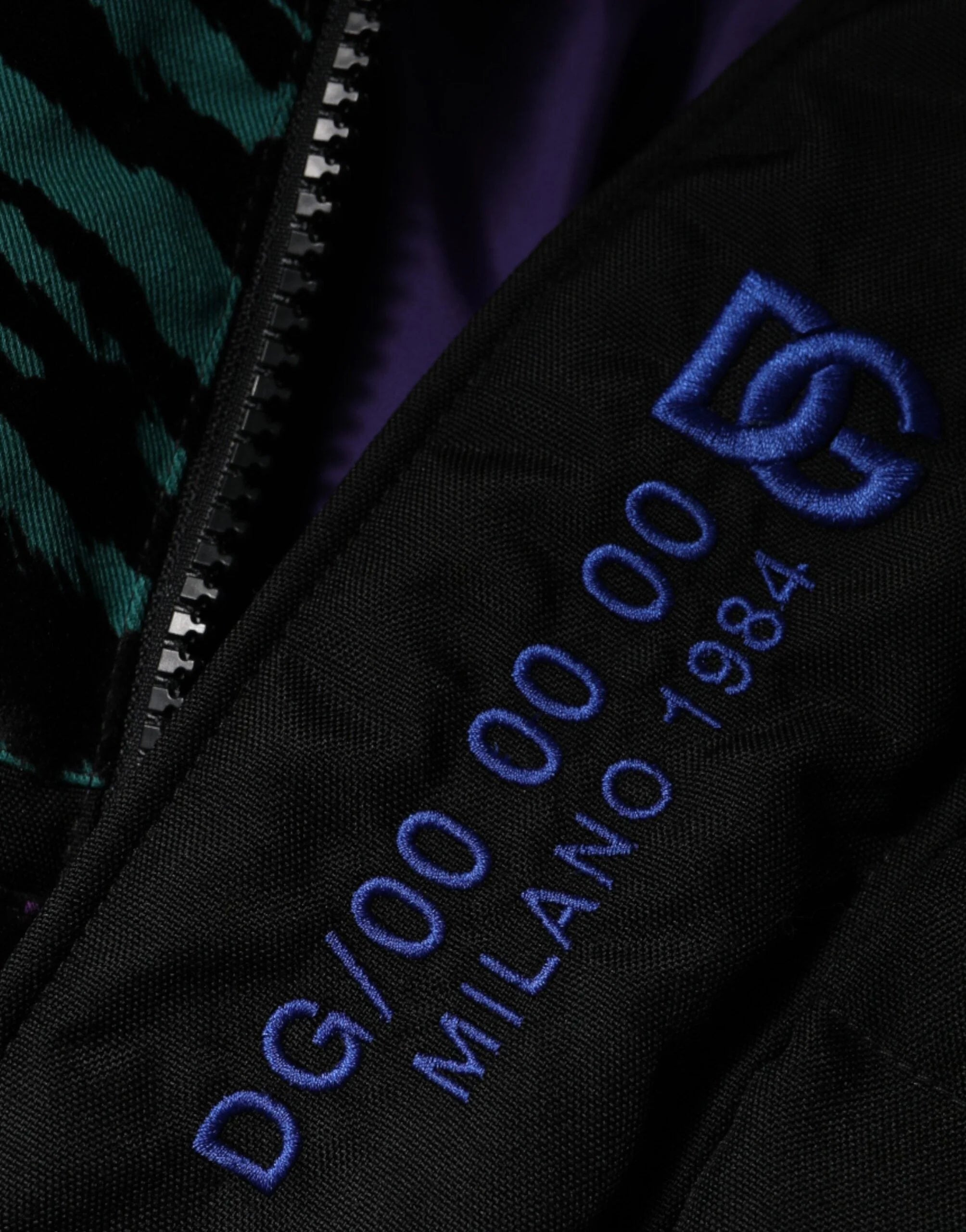 Dolce & Gabbana Black Nylon Puffer Men Full Zip Jacket - IT52 | XL - Puffer Jackets