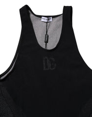 Dolce & Gabbana Black Nylon Sleeveless Underwear Tank T-shirt - IT4 | L - Men’s Undershirts