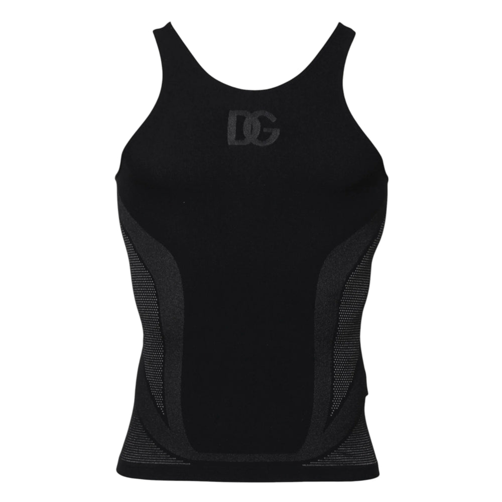 Dolce & Gabbana Black Nylon Sleeveless Underwear Tank T-shirt - IT4 | L - Men’s Undershirts