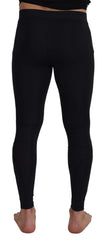 Dolce & Gabbana Black Nylon Slim Fit Stretch Pants - IT48 | M - Tights