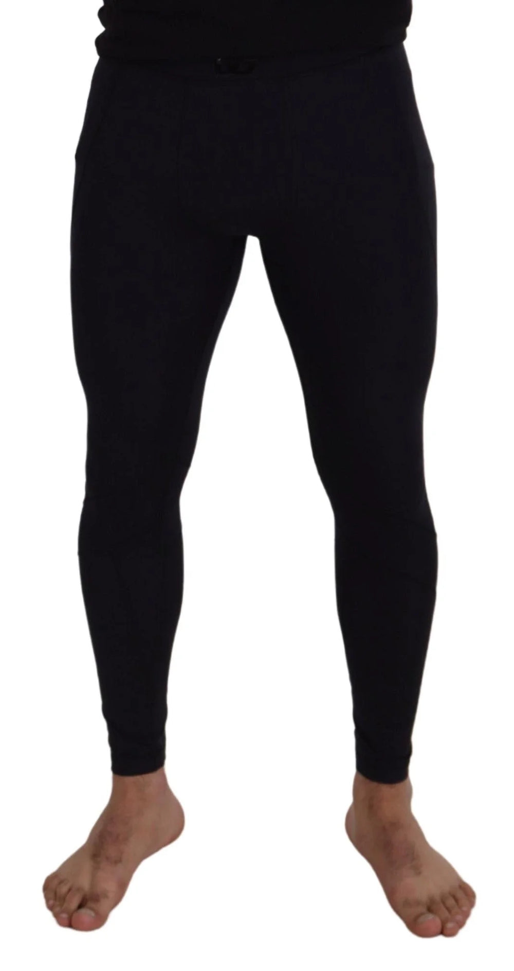 Dolce & Gabbana Black Nylon Slim Fit Stretch Pants - IT48 | M - Tights