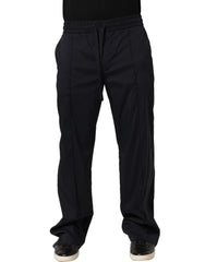 Dolce & Gabbana Black Nylon Straight Jogger Sweatpants Pants - IT48 | M