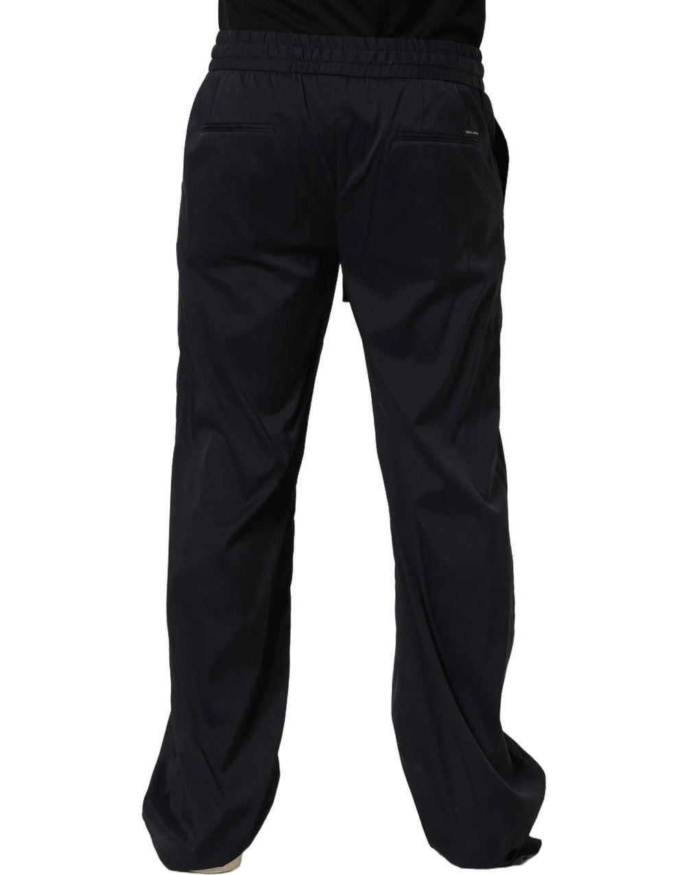 Dolce & Gabbana Black Nylon Straight Jogger Sweatpants Pants - IT48 | M