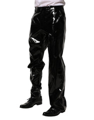 Dolce & Gabbana Black Nylon Straight Men Pants - Trousers
