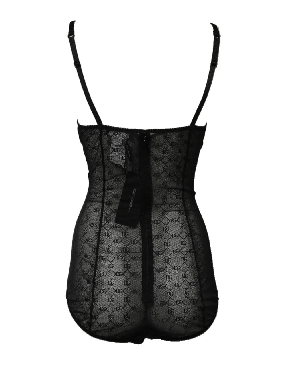 Dolce & Gabbana Black Nylon Stretch Bodysuit Lingerie Underwear - IT2 | S - Bodysuits