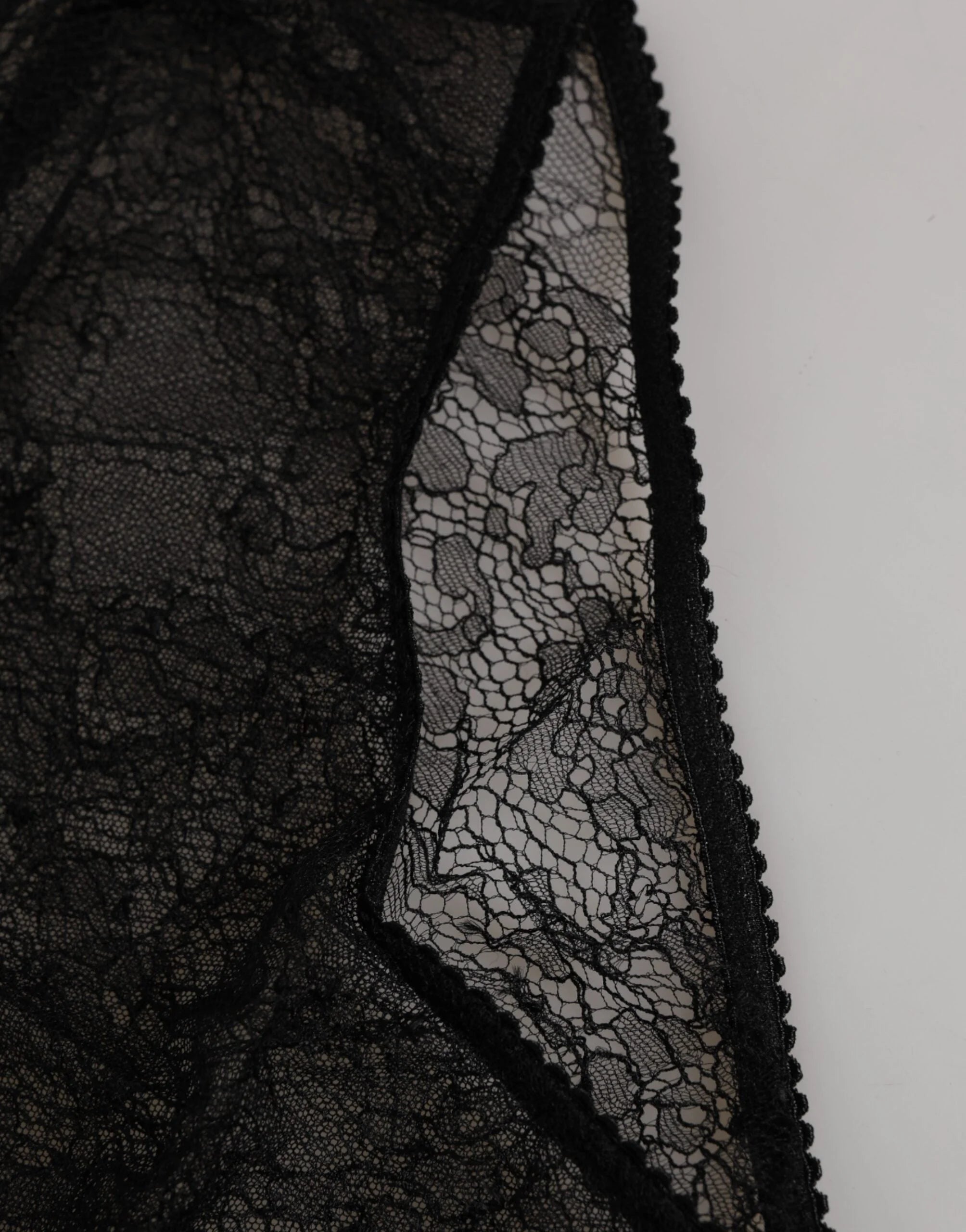 Dolce & Gabbana Black Nylon Stretch High Waist Panty Underwear - IT2 | S