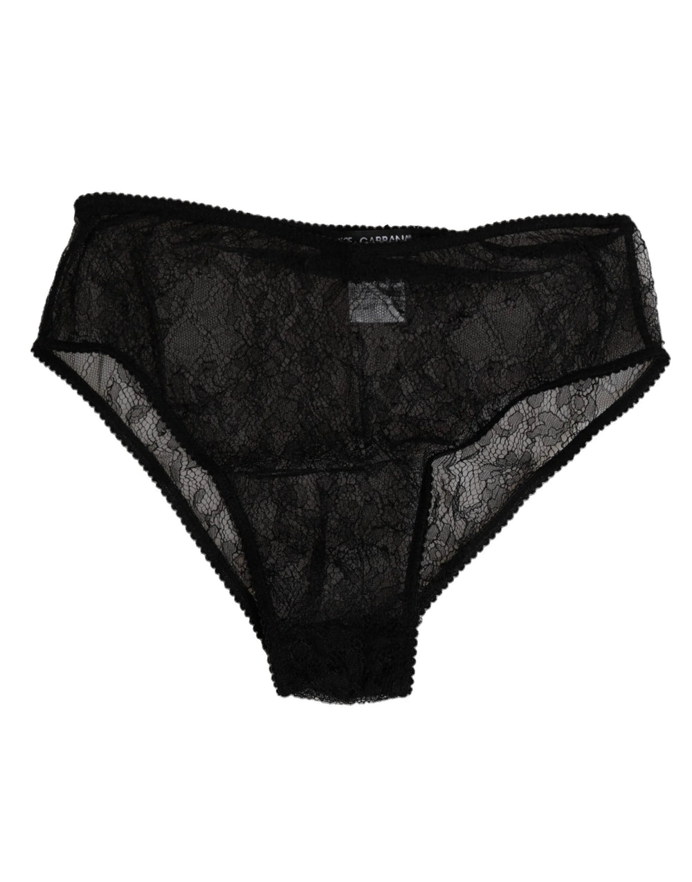 Dolce & Gabbana Black Nylon Stretch High Waist Panty Underwear - IT2 | S