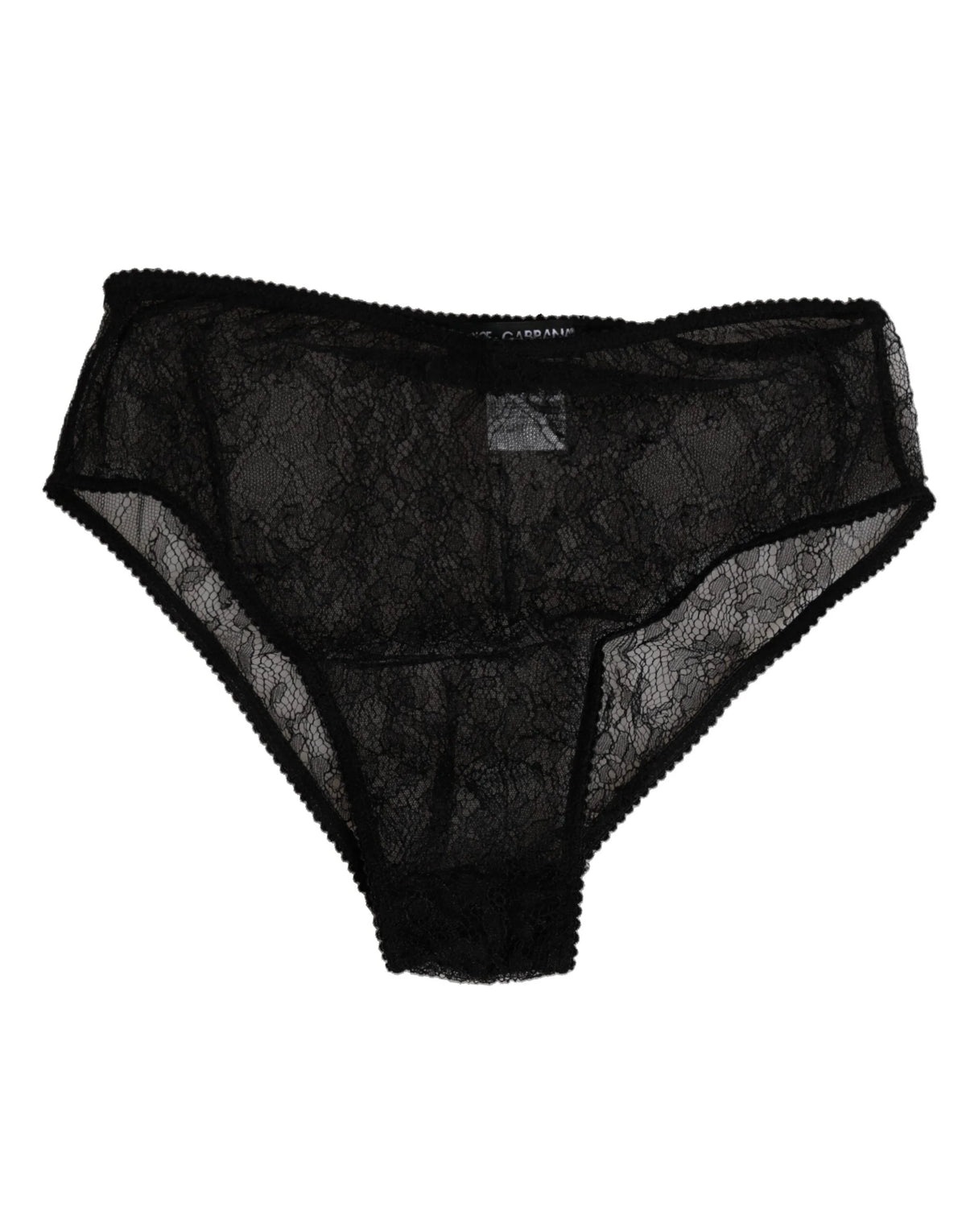 Dolce & Gabbana Black Nylon Stretch High Waist Panty Underwear - IT2 | S