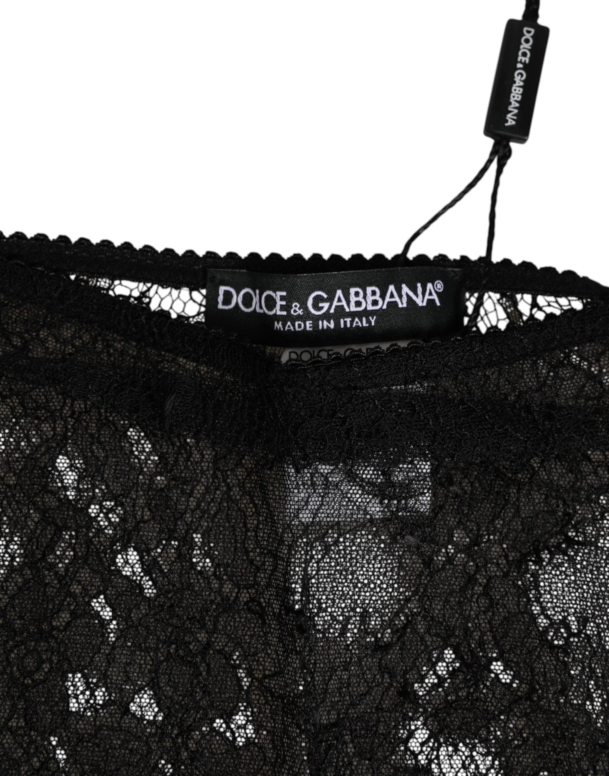 Dolce & Gabbana Black Nylon Stretch High Waist Panty Underwear - IT2 | S