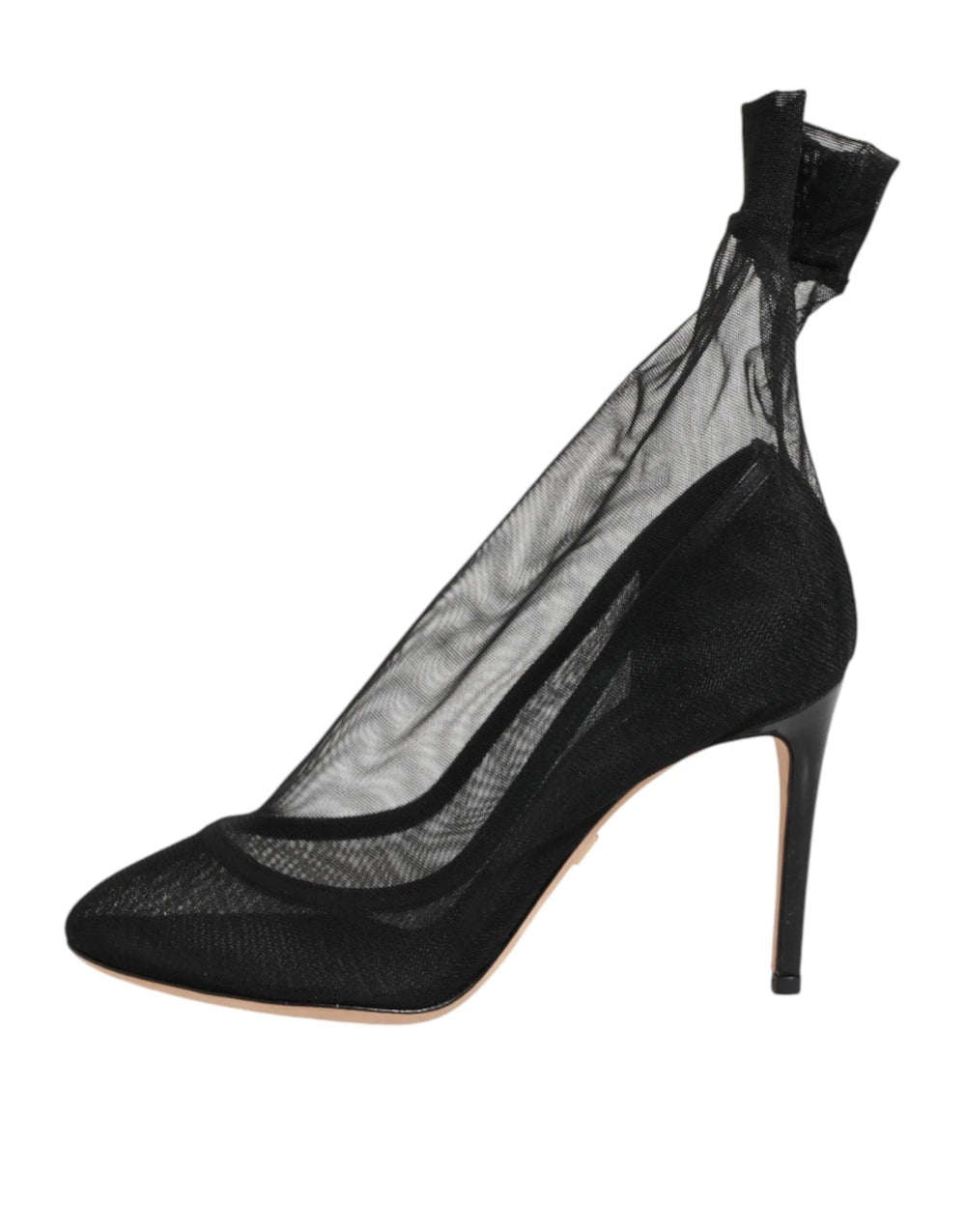 Dolce & Gabbana Black Nylon Stretch Mesh Sock Boots Shoes - EU36/US5.5