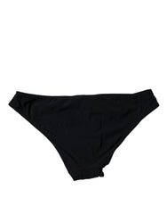 Dolce & Gabbana Black Nylon Stretch Mid Waist Panty Underwear - IT1 | XS - Briefs