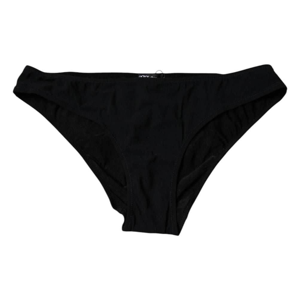 Dolce & Gabbana Black Nylon Stretch Mid Waist Panty Underwear - IT1 | XS - Briefs