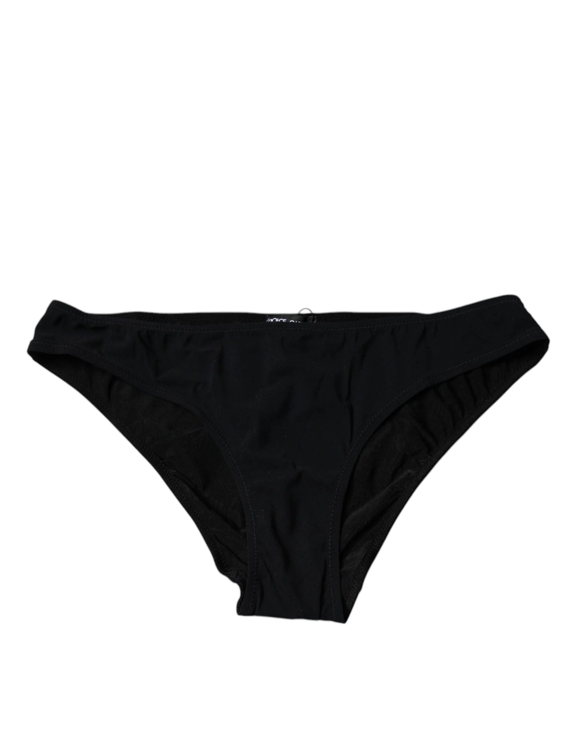 Dolce & Gabbana Black Nylon Stretch Mid Waist Panty Underwear - IT1 | XS - Briefs