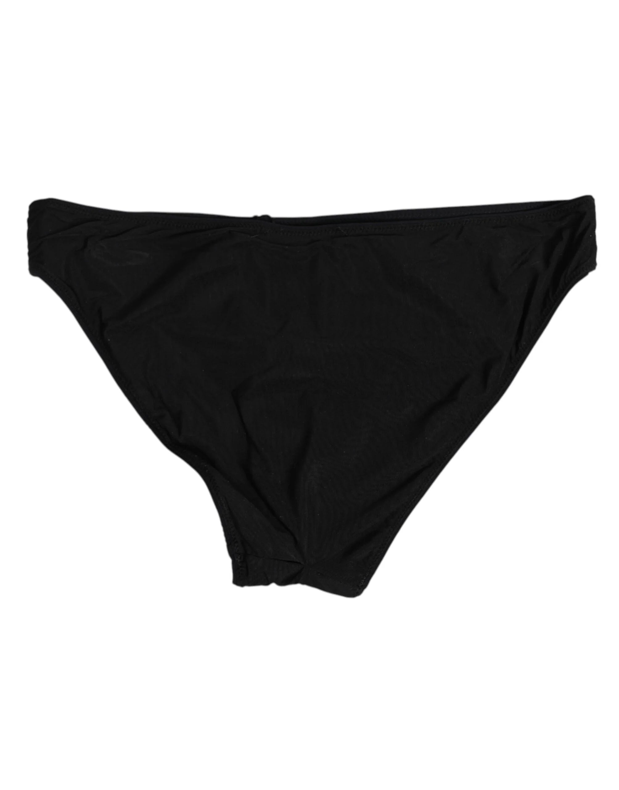 Dolce & Gabbana Black Nylon Stretch Slip Brief Women Underwear - IT2 | S - Briefs