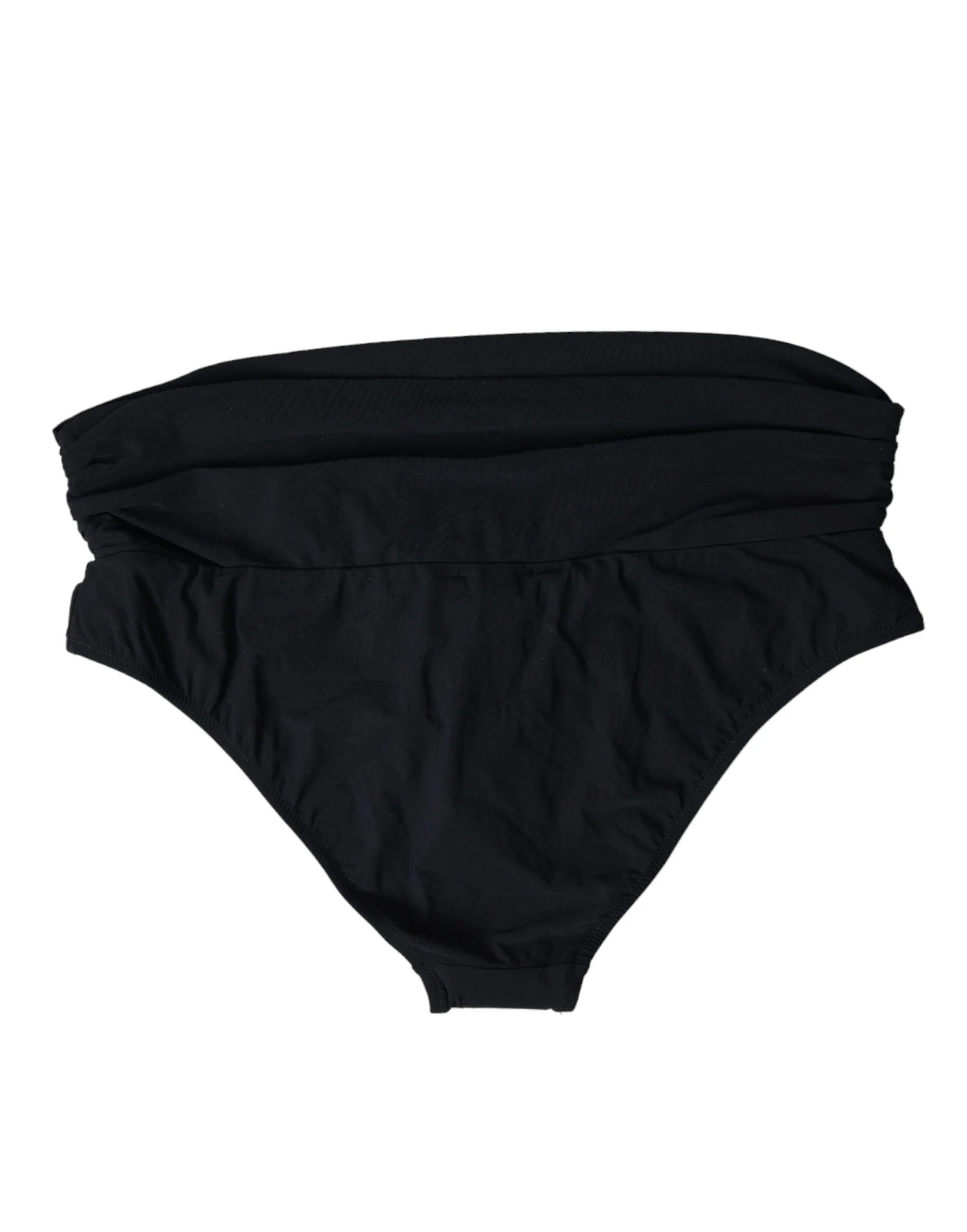 Dolce & Gabbana Black Nylon Stretch Swimwear Slip Bottom Bikini - IT3 | M - Classic Bikinis