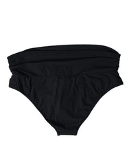 Dolce & Gabbana Black Nylon Stretch Swimwear Slip Bottom Bikini - IT3 | M - Classic Bikinis