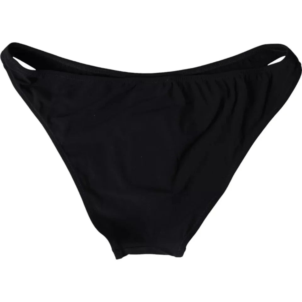 Dolce & Gabbana Black Nylon Swimwear Beachwear Bottom Bikini - IT3 | M - Classic Bikinis