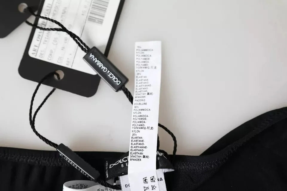 Dolce & Gabbana Black Nylon Swimwear Beachwear Bottom Bikini - IT3 | M - Classic Bikinis