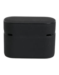 Dolce & Gabbana Black Orange Silicone Embossed Logo Airpods Case - Headphone Carrying Cases