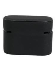 Dolce & Gabbana Black Orange Silicone Embossed Logo Airpods Case - Headphone Carrying Cases