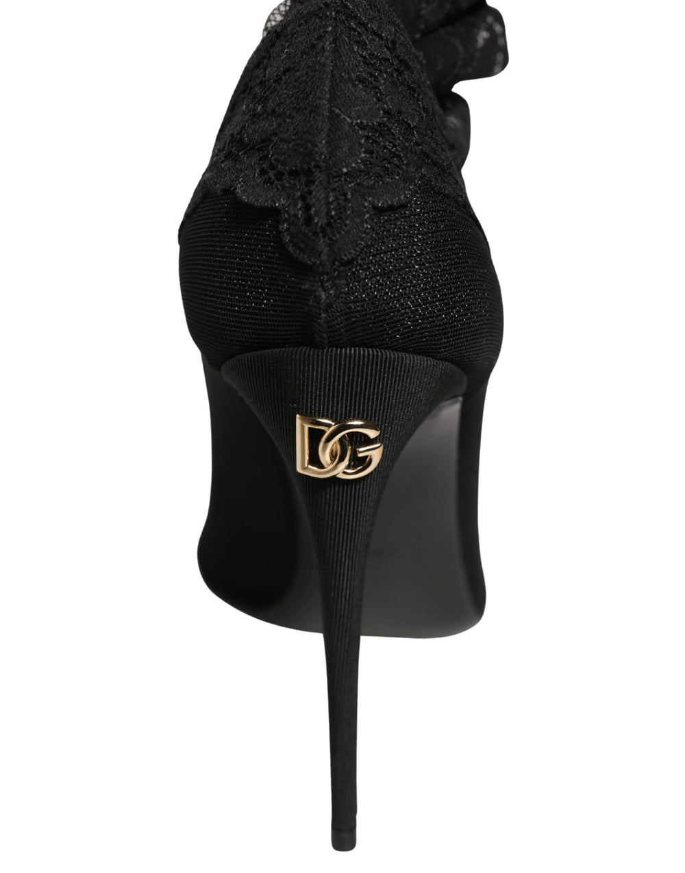 Dolce & Gabbana Black Over The Knee Sock Pumps Boots Shoes - EU37.5/US7