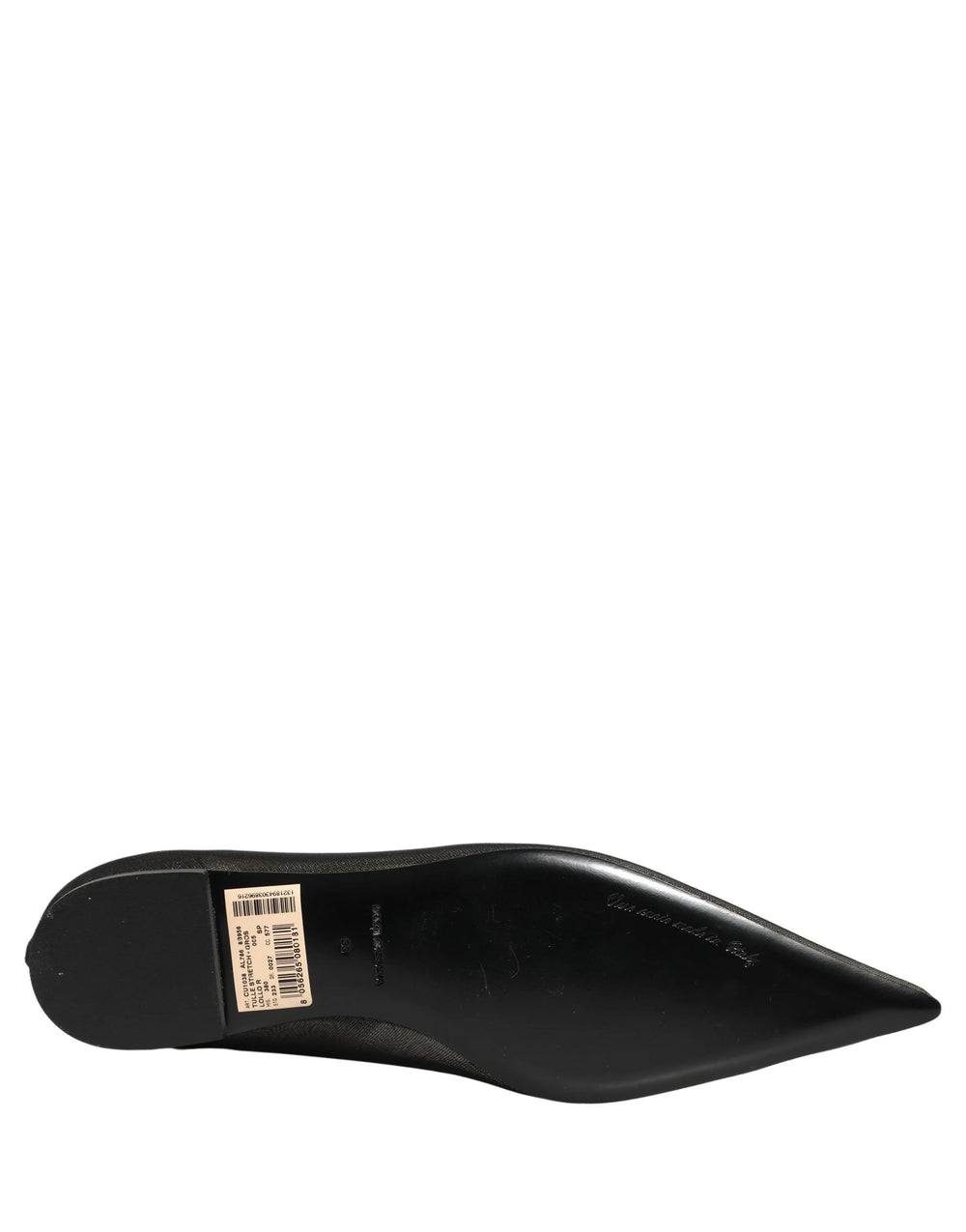 Dolce & Gabbana Black Over The Knee Tulle Flats Boots Shoes - EU38/US7.5