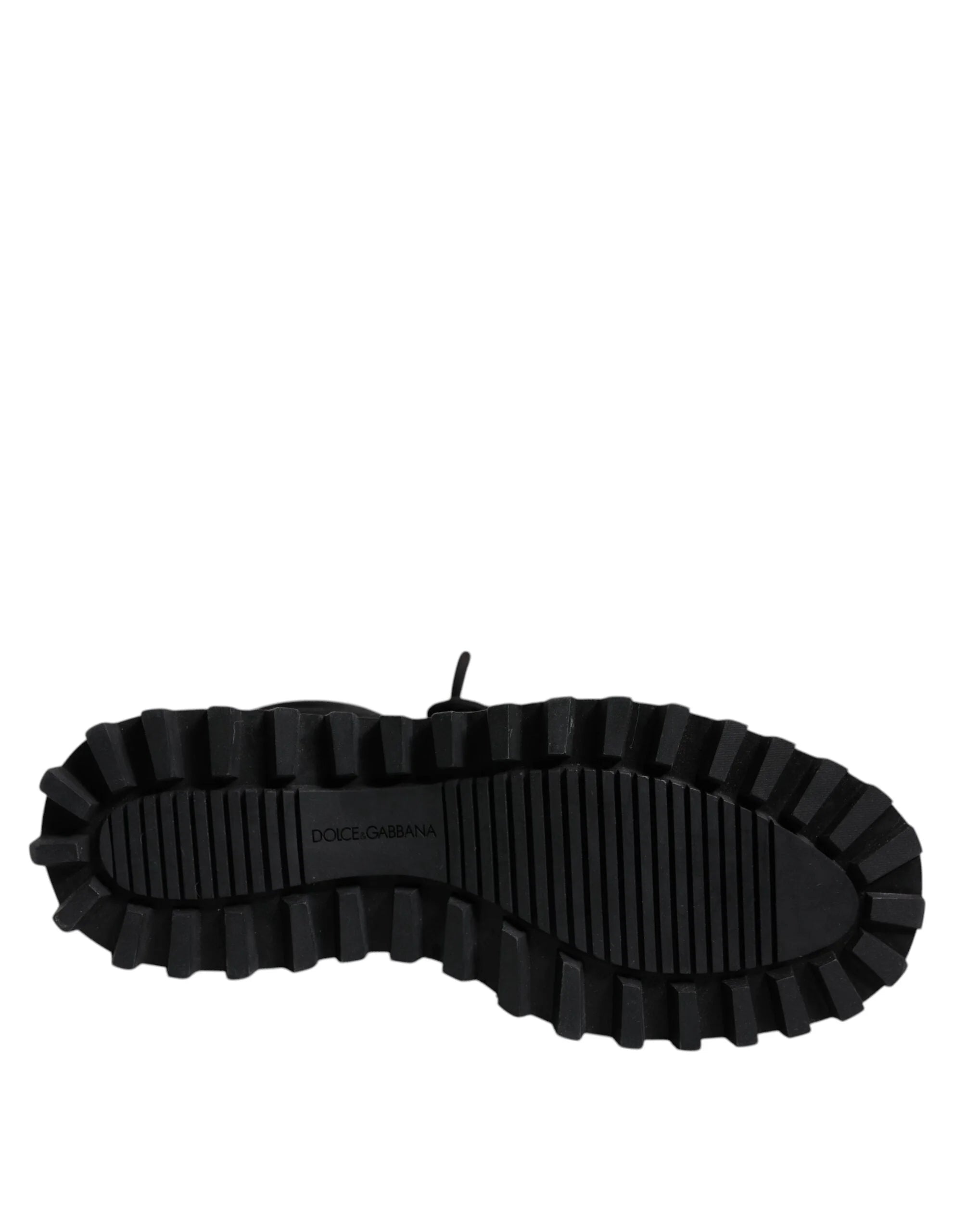 Dolce & Gabbana Black Padded Mid Calf Lace Up Boots Shoes - EU39/US6 - Boots