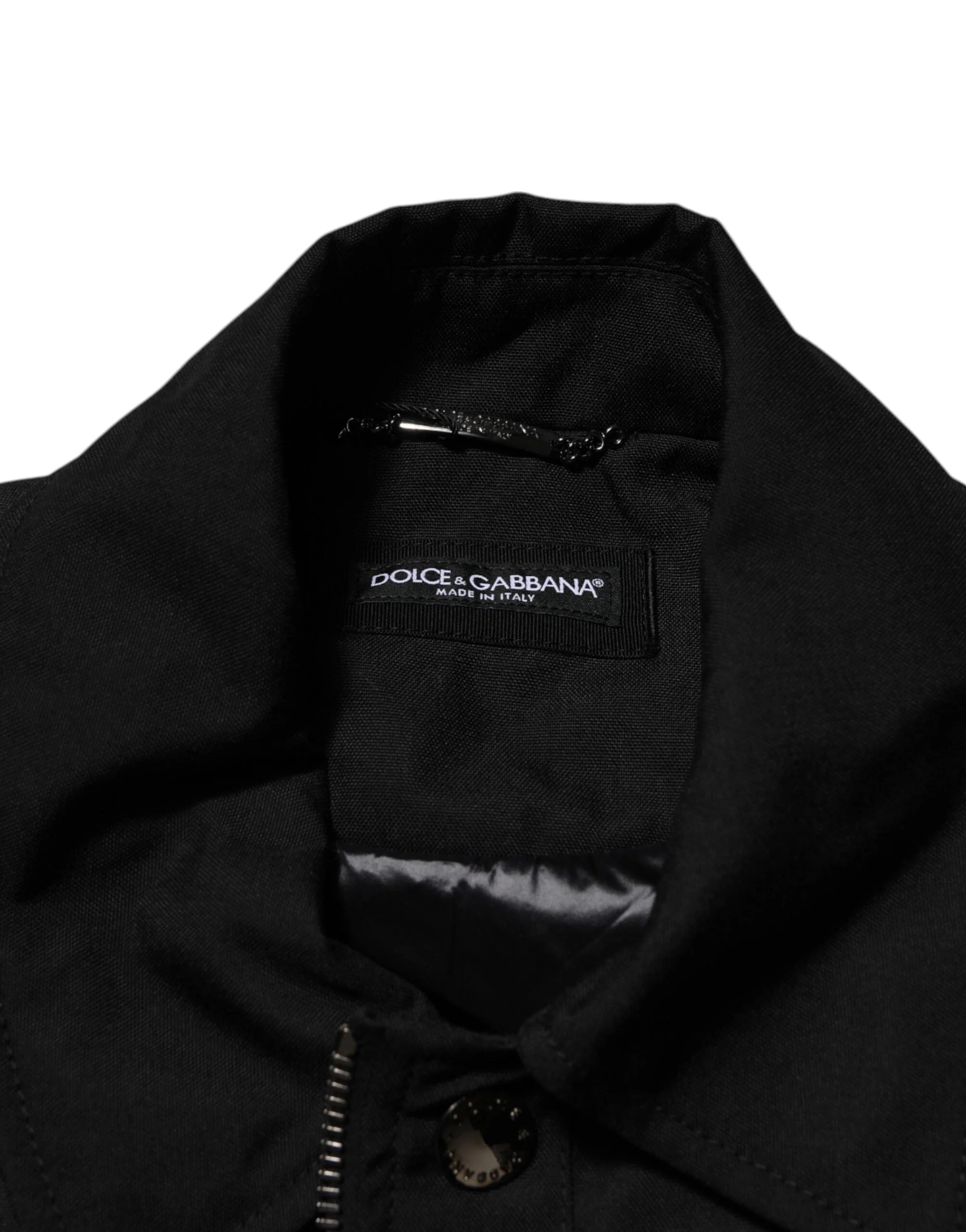 Dolce & Gabbana Black Patch Pocket Full Zip Bomber Jacket - IT50 | L - Bomber Jackets