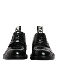 Dolce & Gabbana mustad lakknahast Derby pitsilised pidulikud kingad