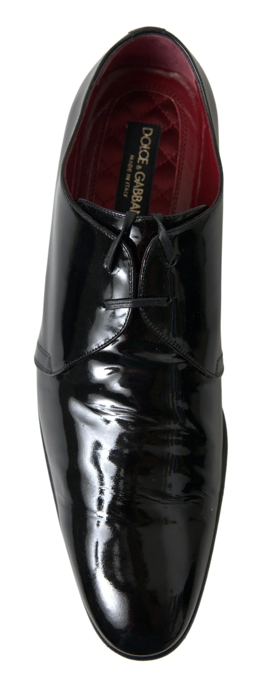 Dolce & Gabbana Black Patent Leather Formal Shoes - EU44/US11 - Shoes